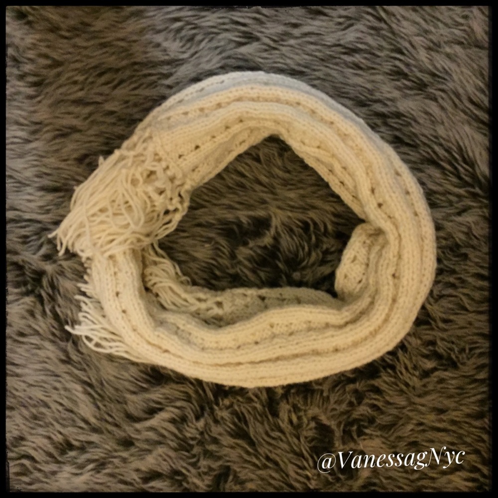 Winter White Scarf Wrap Shawl